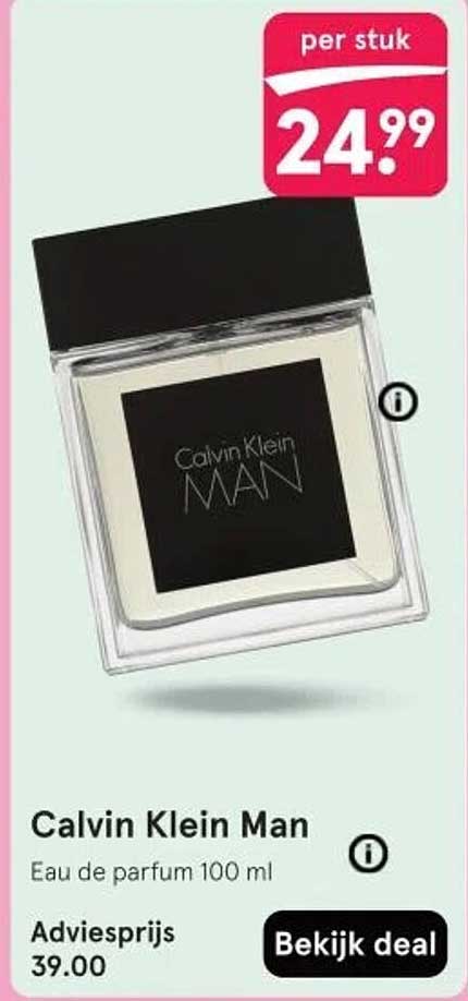 Calvin Klein Man Eau de parfum 100 ml