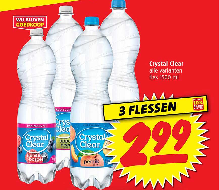 Crystal Clear alle varianten fles 1500 ml