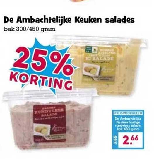 De Ambachtelijke Keuken salades bak 300/450 gram