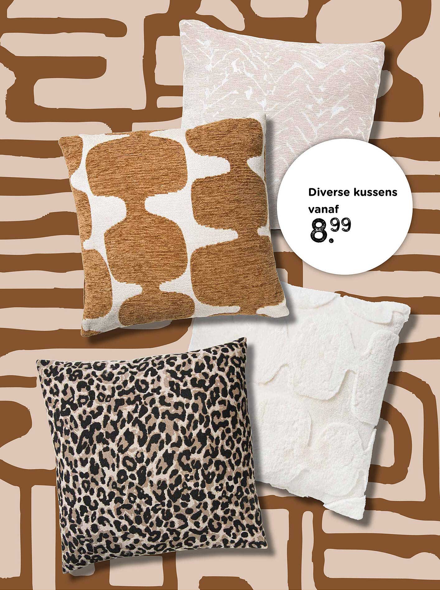 Diverse kussens vanaf 8.99
