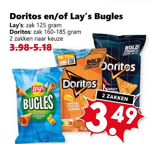 Doritos en/of Lay's Bugles
