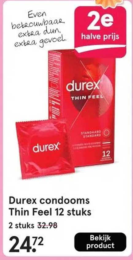 Durex condooms Thin Feel 12 stuks