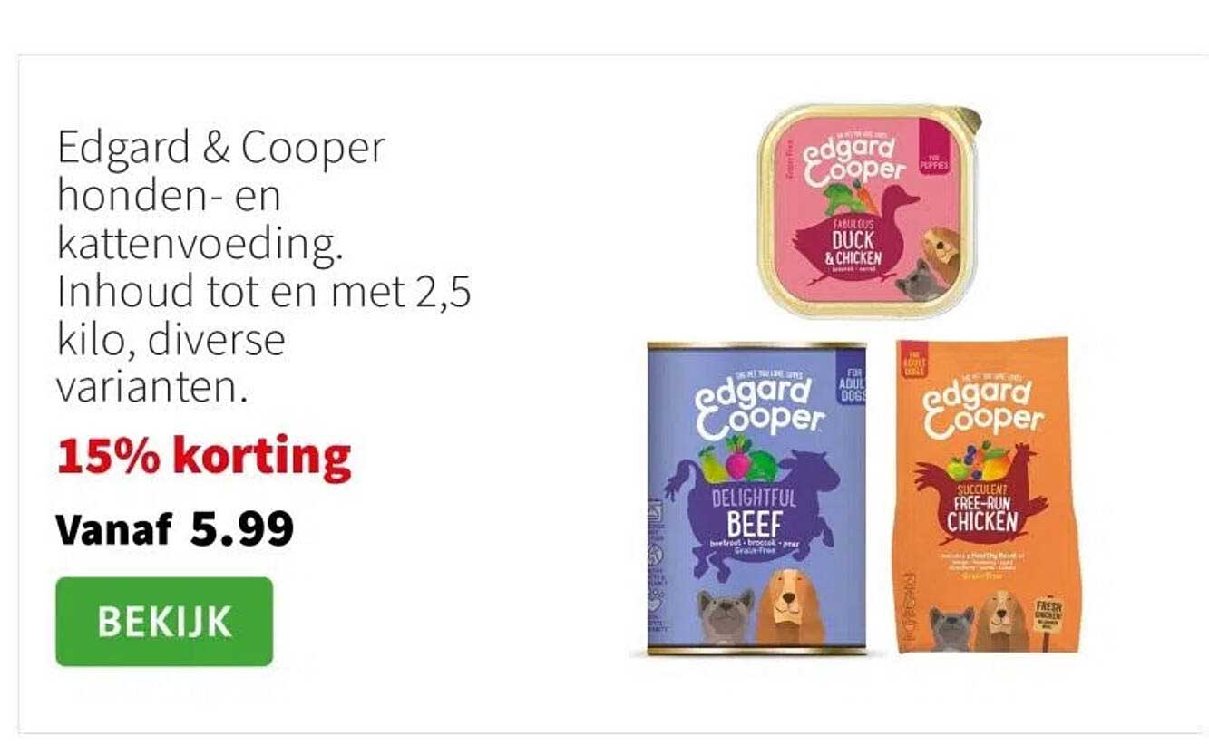 Edgard & Cooper honden- en kattenvoeding