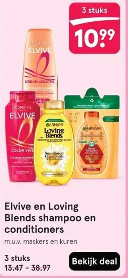 Elvive en Loving Blends shampoo en conditioners