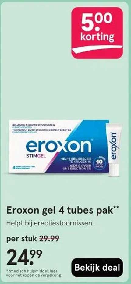 Eroxon gel 4 tubes pak**