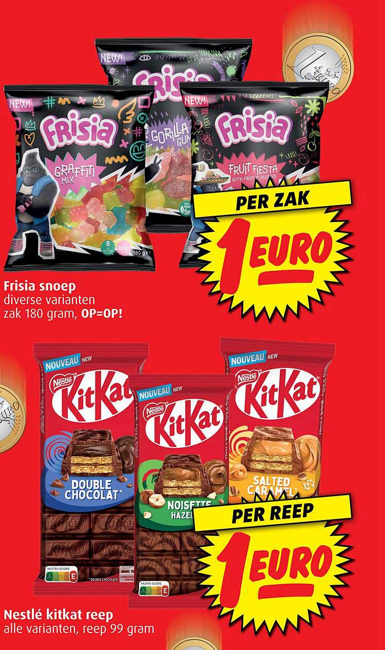 Frisia snoep diverse varianten zak 180 gram, OP=OP!