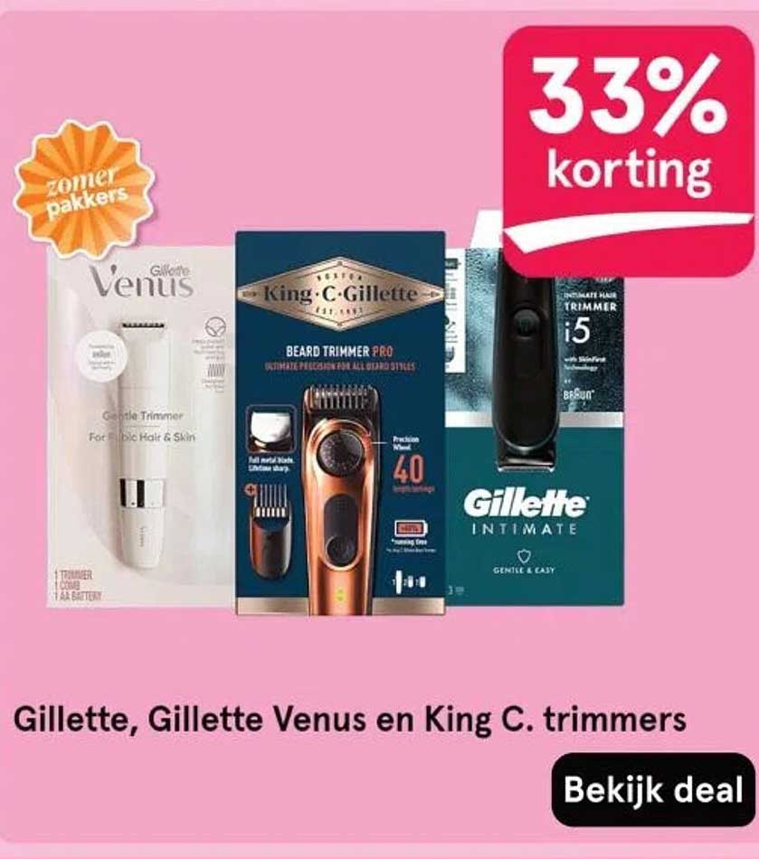 Gillette, Gillette Venus en King C. trimmers