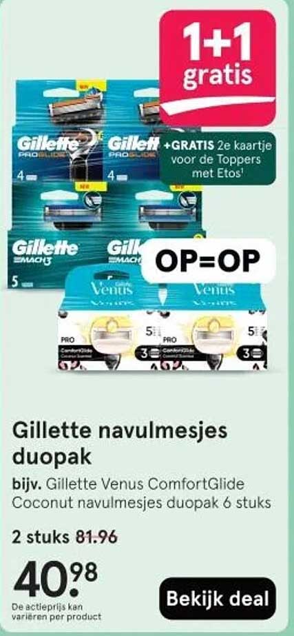 Gillette navulmesjes duopak