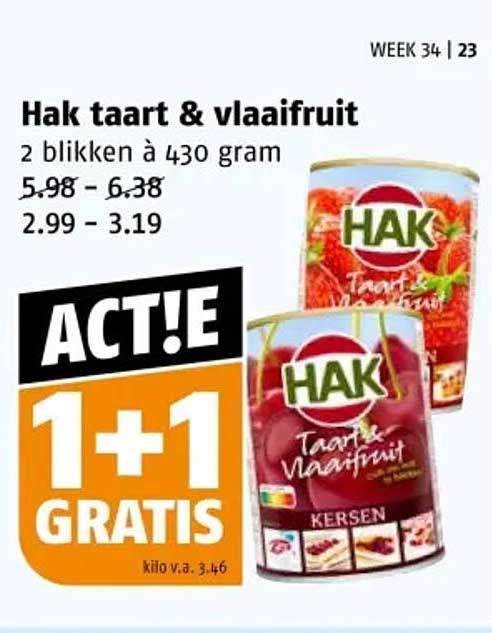 Hak taart & vlaaifruit