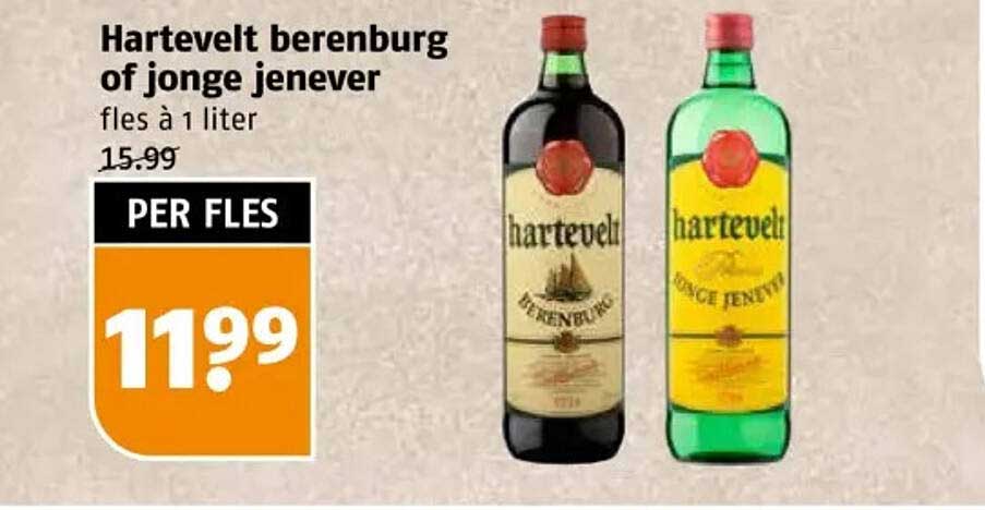 Hartevelt berenburg of jonge jenever