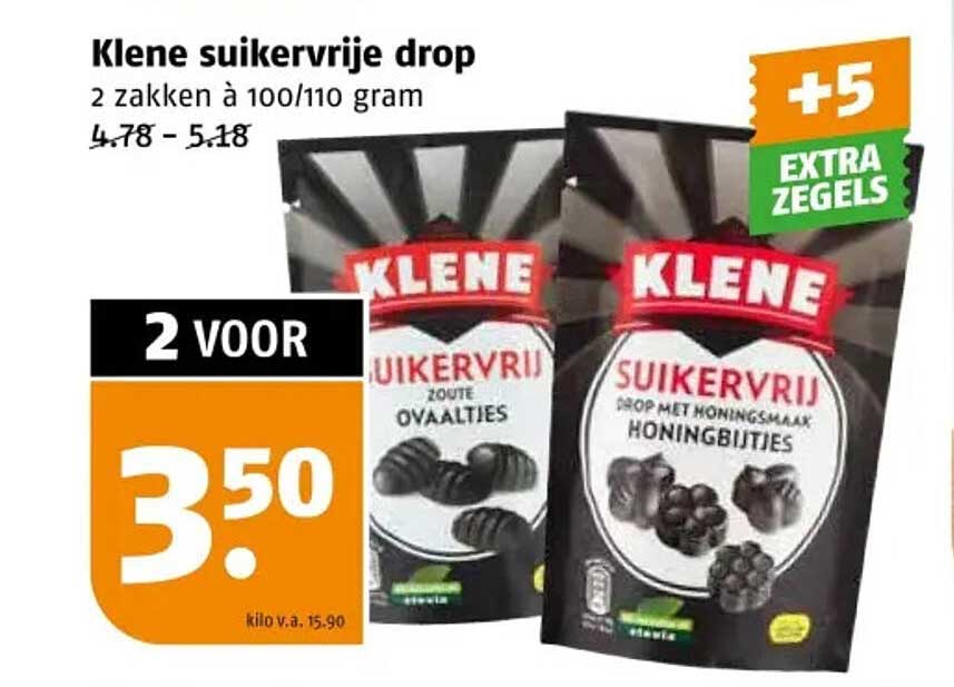Klene suikervrije drop
