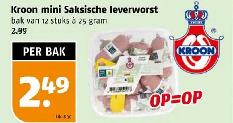 Kroon mini Saksische leverworst