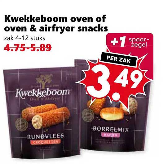 Kwekkeboom oven of oven & airfryer snacks