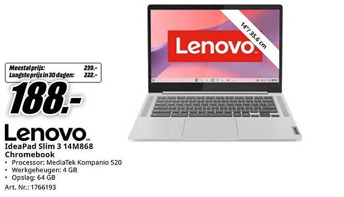 Lenovo IdeaPad Slim 3 14M868 Chromebook