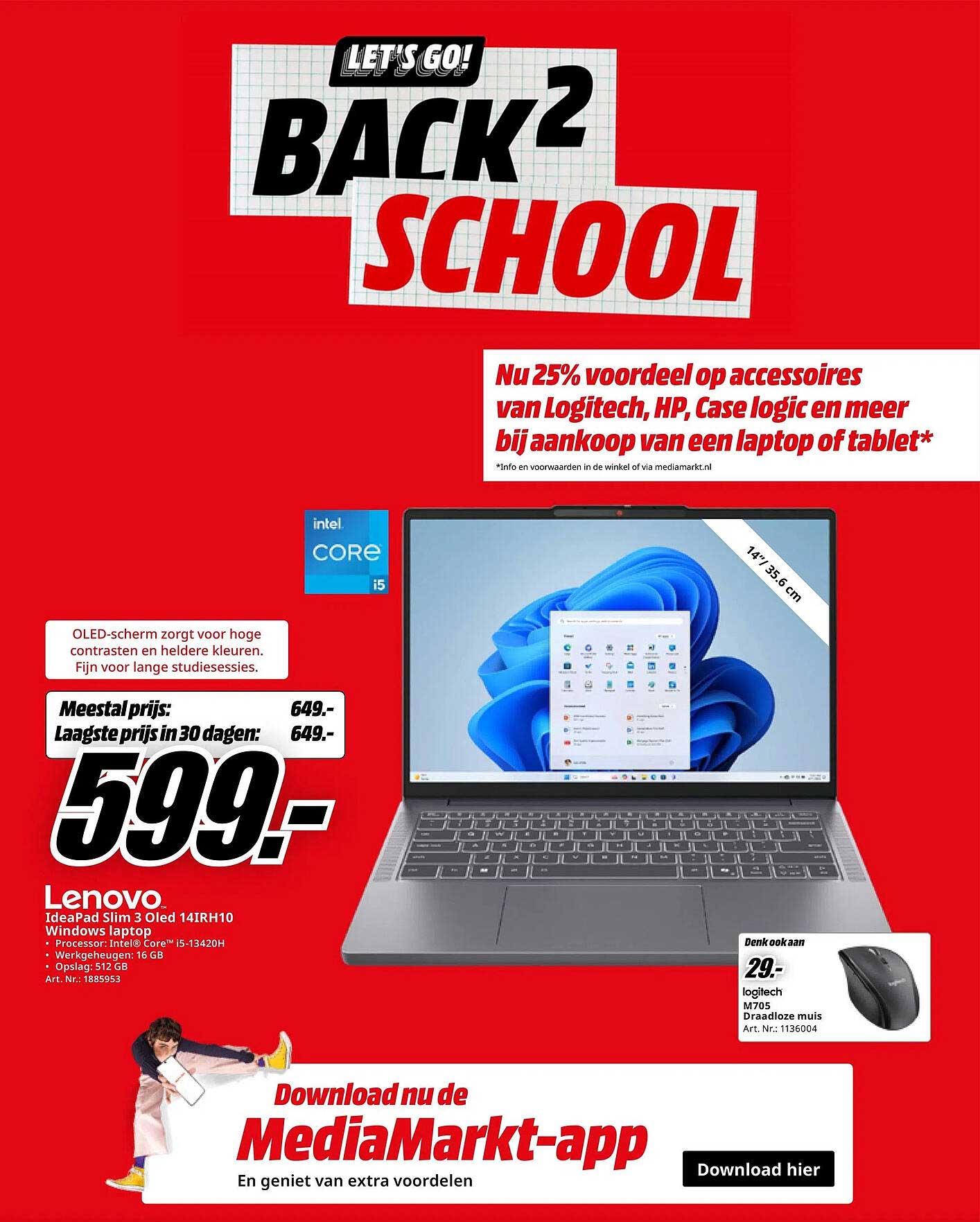 Lenovo IdeaPad Slim 3 Oled 14IRH10 Windows laptop