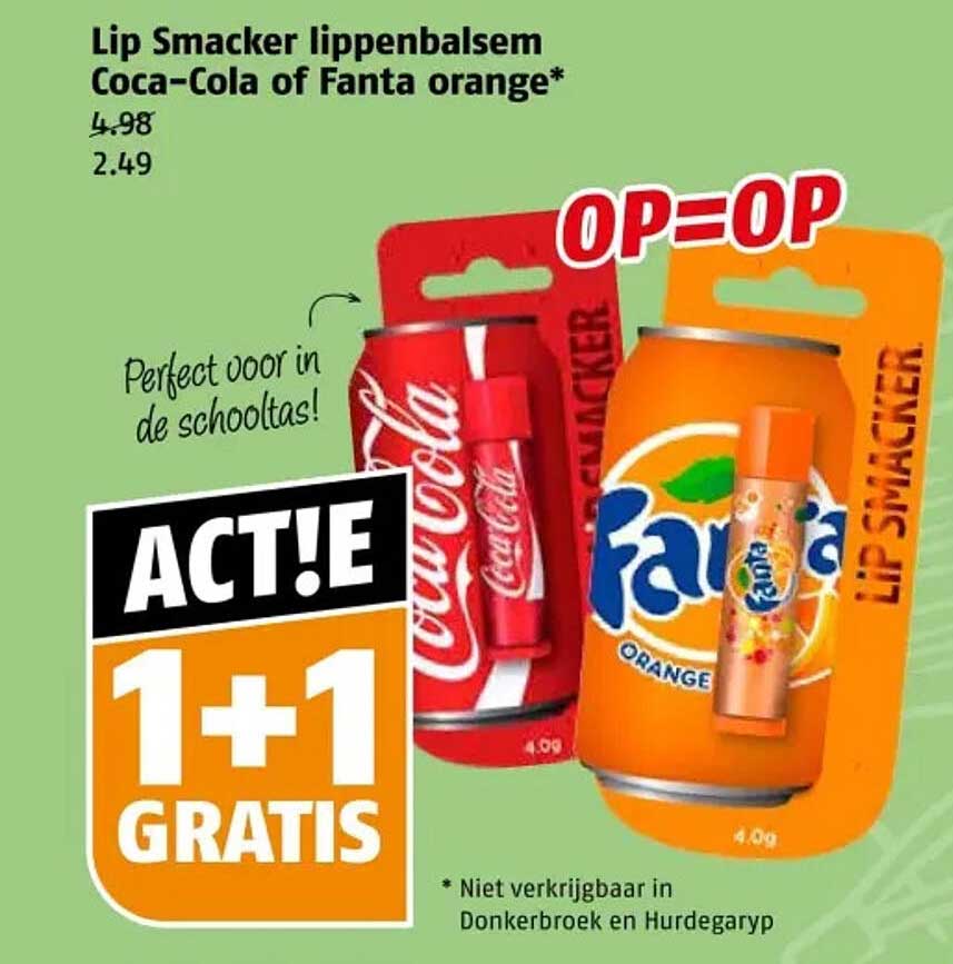 Lip Smacker lippenbalsem Coca-Cola of Fanta orange*