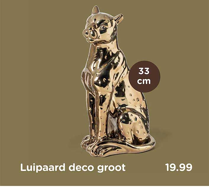 Luipaard deco groot