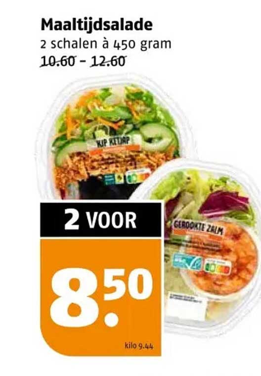 Maaltijdsalade 2 schalen à 450 gram