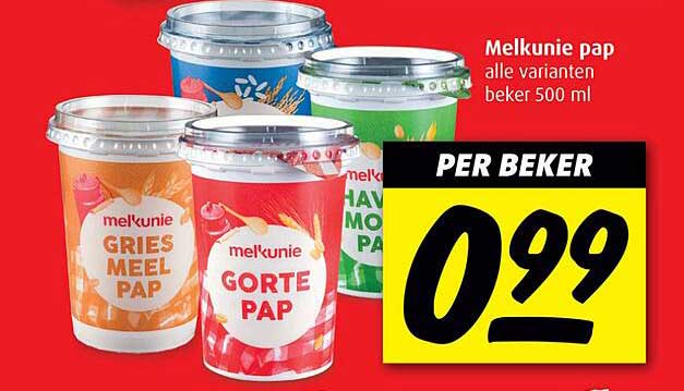 Melkunie pap alle varianten beker 500 ml