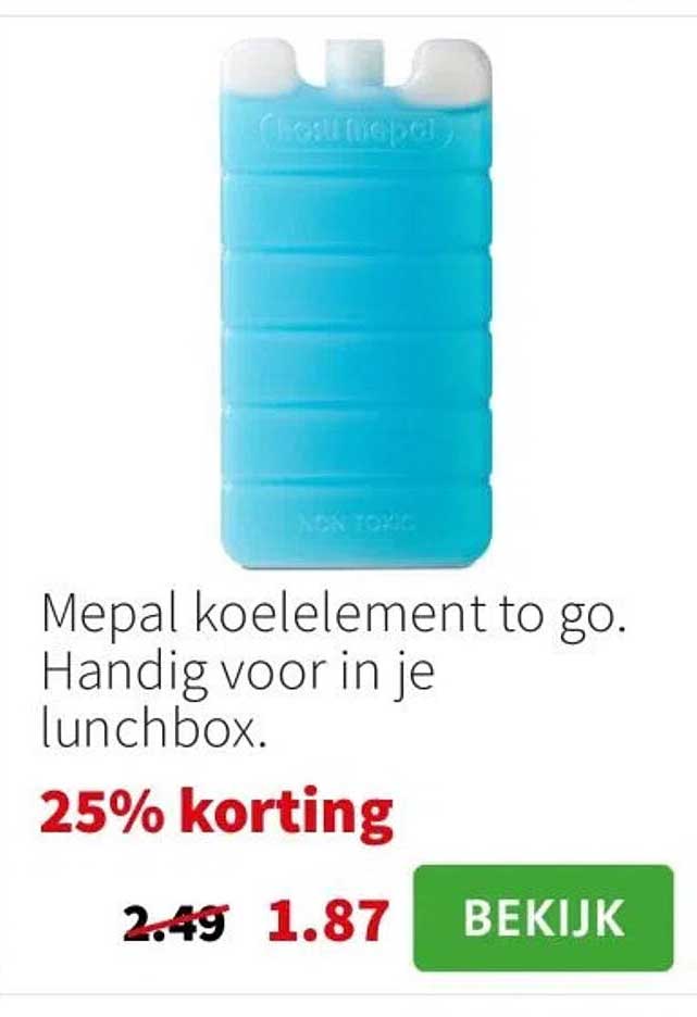 Mepal koelelement to go. Handig voor in je lunchbox.
