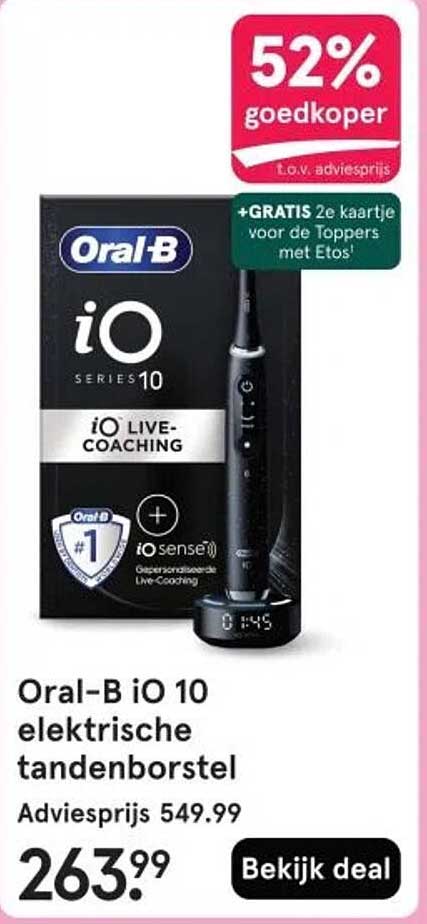 Oral-B iO 10 elektrische tandenborstel