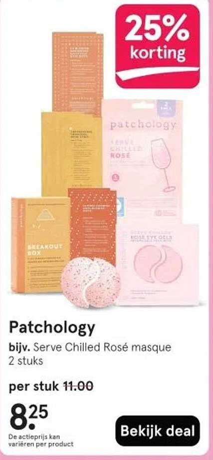 Patchology bijv. Serve Chilled Rosé masque 2 stuks