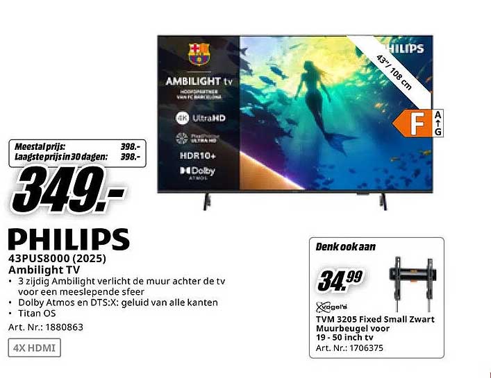 PHILIPS 43PUS8000 (2025) Ambilight TV