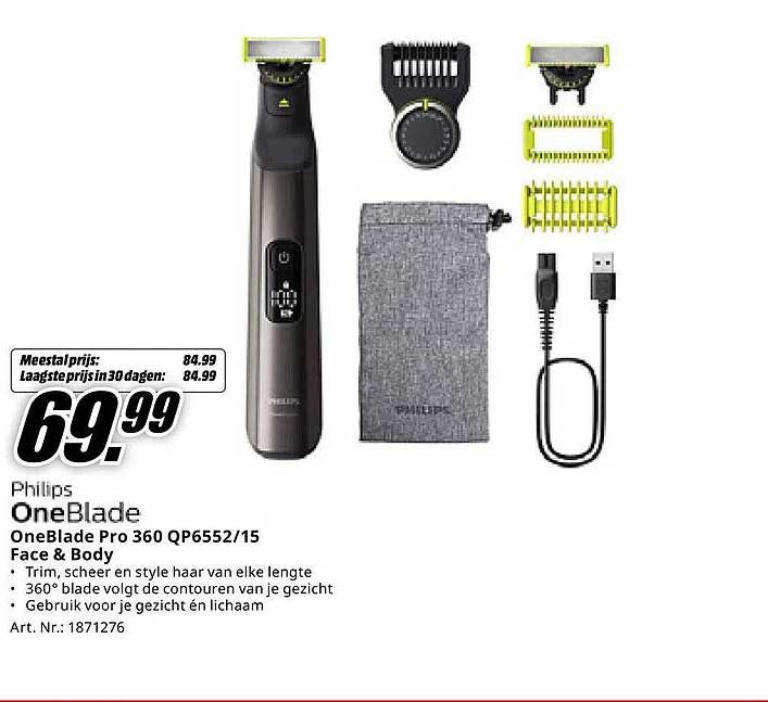 Philips OneBlade Pro 360 QP6552/15 Face & Body