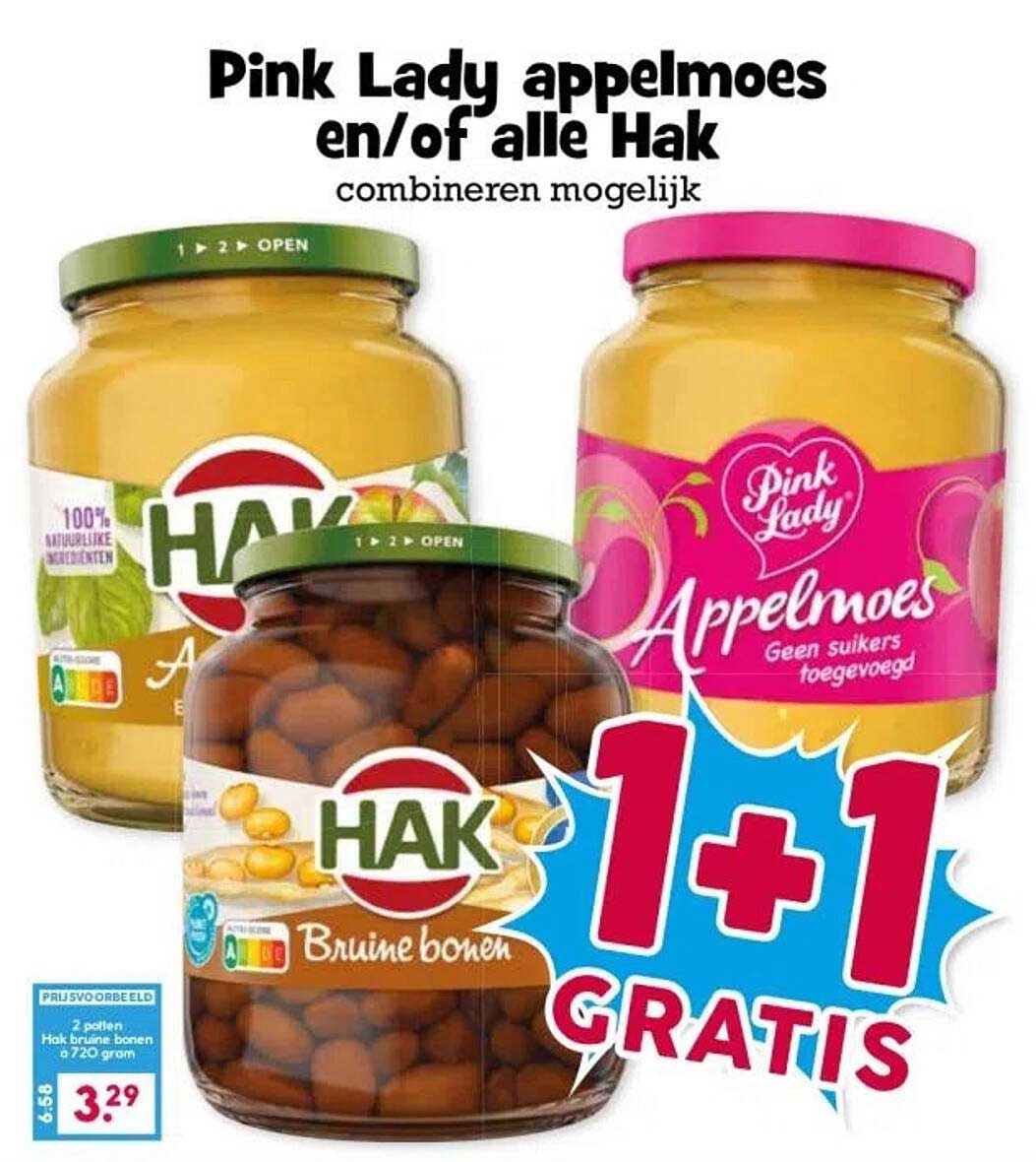Pink Lady appelmoes en/of alle Hak