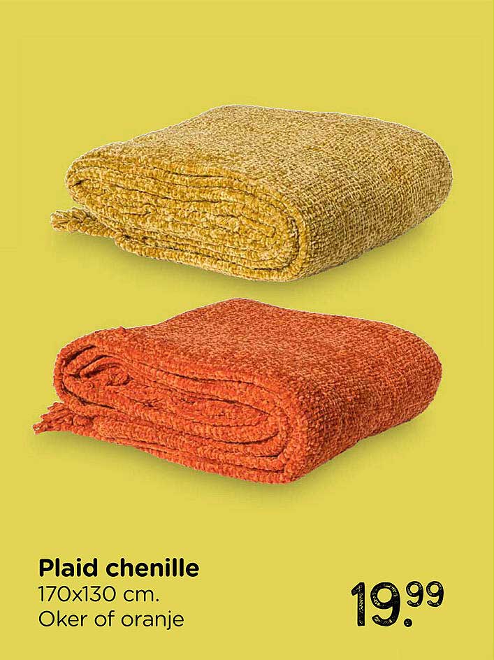 Plaid chenille
