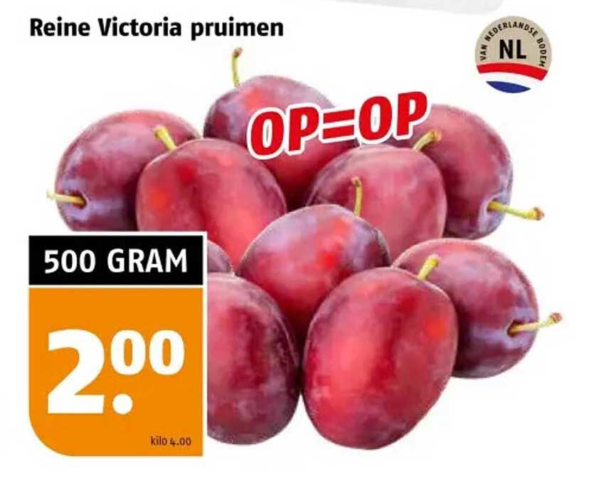 Reine Victoria pruimen