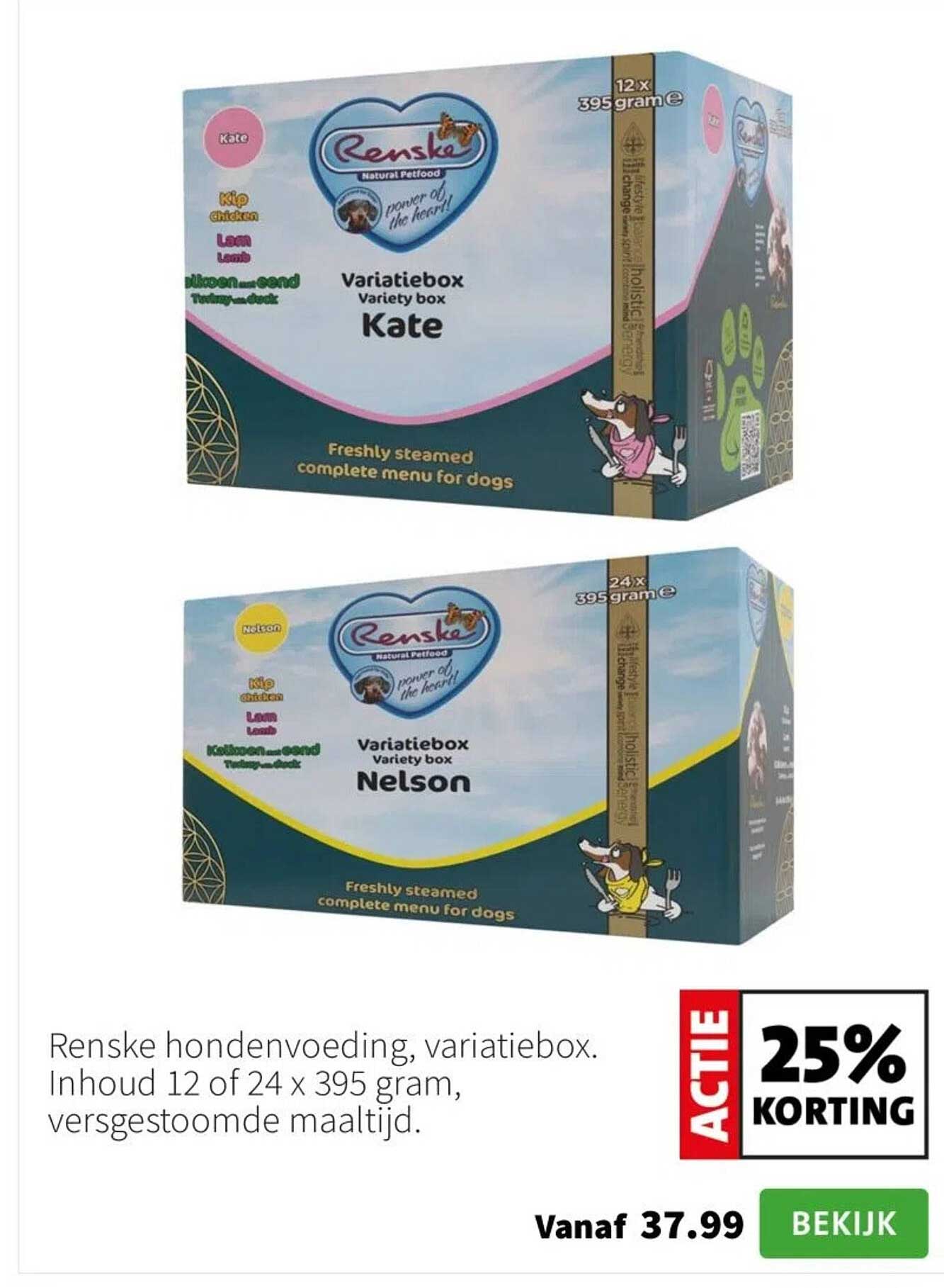 Renske hondenvoeding, variatiebox.