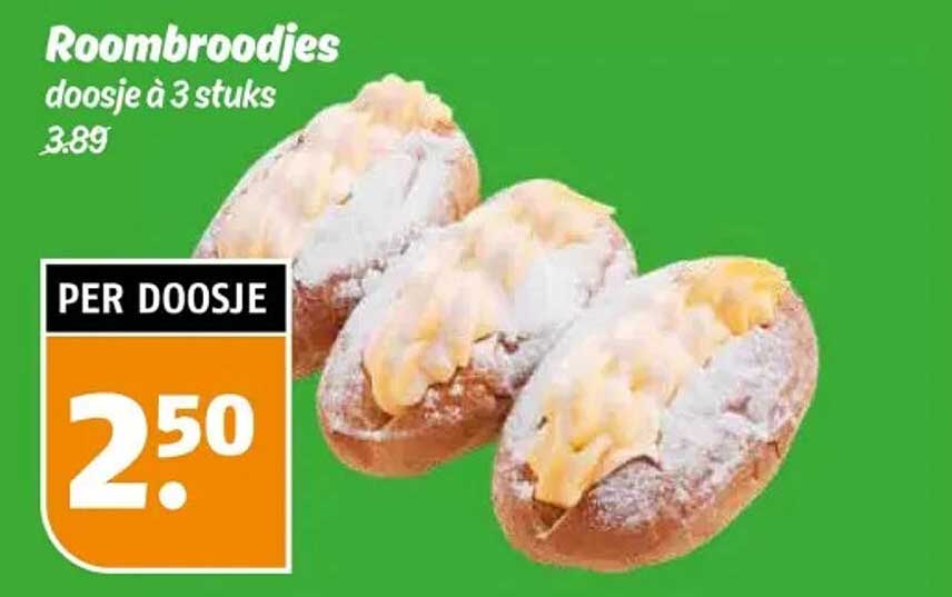Roombroodjes doosje à 3 stuks