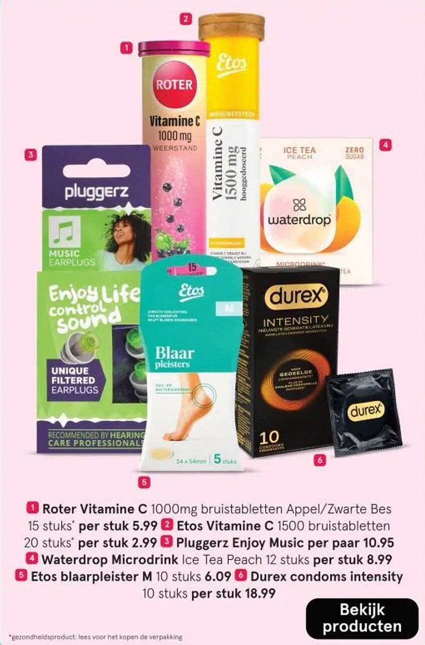 Roter Vitamine C 1000mg bruistabletten Appel/Zwarte Bes 15 stuks per stuk 5.99