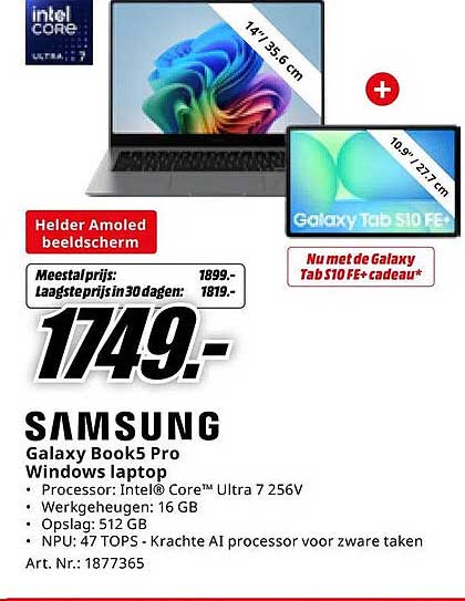 Samsung Galaxy Book5 Pro Windows laptop