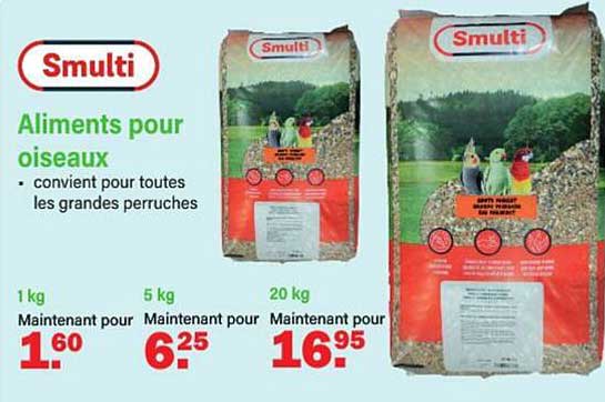 Smulti Aliments pour oiseaux