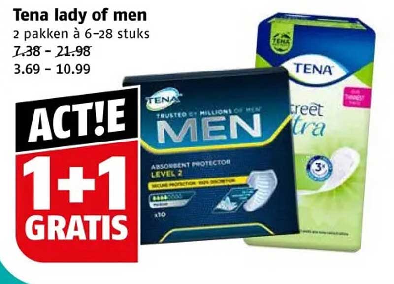 Tena lady of men 2 pakken à 6-28 stuks