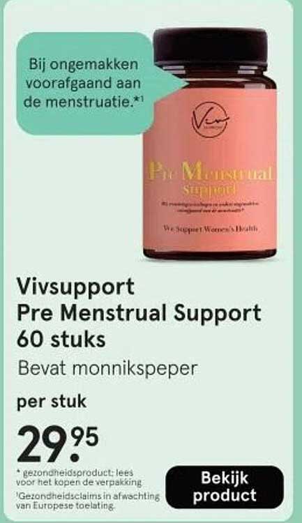 Vivsupport Pre Menstrual Support 60 stuks