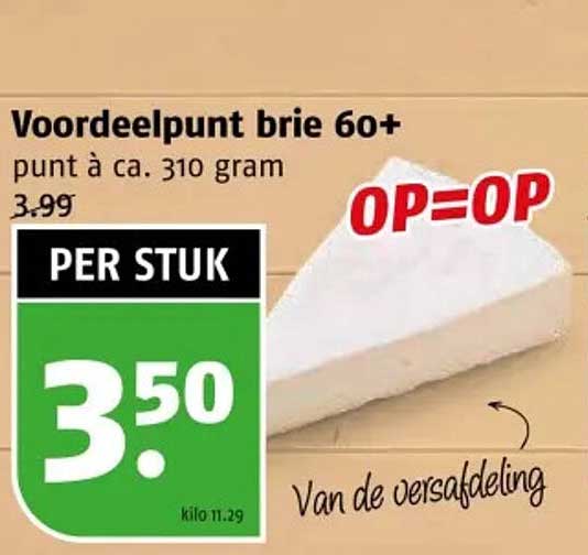 Voordeelpunt brie 60+