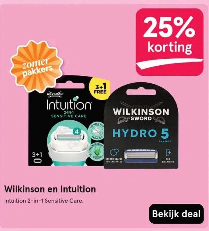 Wilkinson en Intuition - Intuition 2-in-1 Sensitive Care.