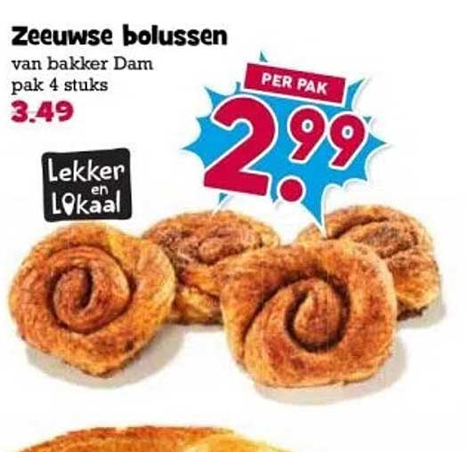 Zeeuwse bolussen van bakkker Dam pak 4 stuks