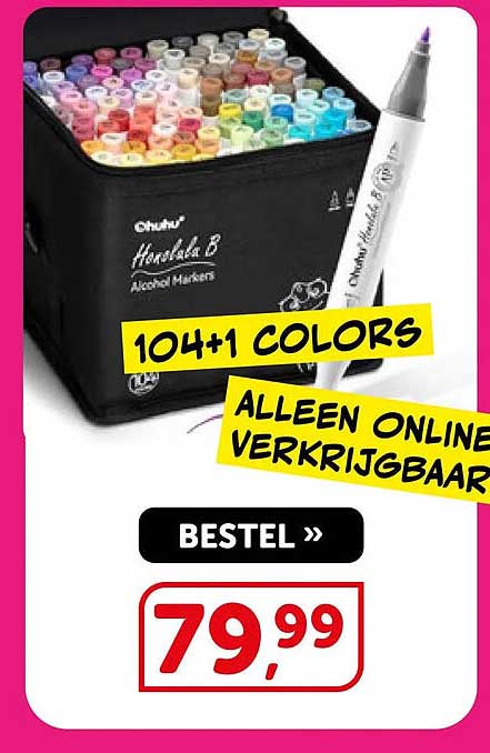 104+1 COLORS ALLEEN ONLINE VERKRIJGBAAR BESTEL »