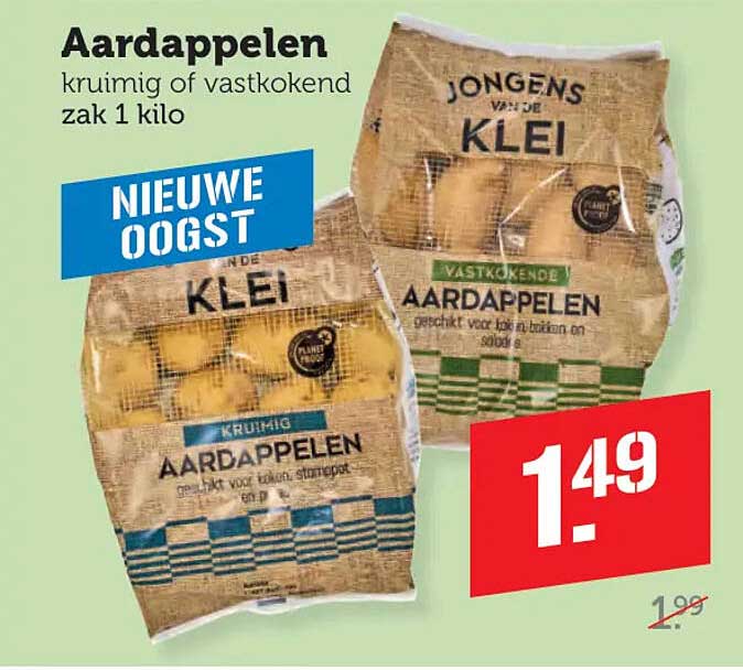 Aardappelen kruimig of vastkokend zak 1 kilo