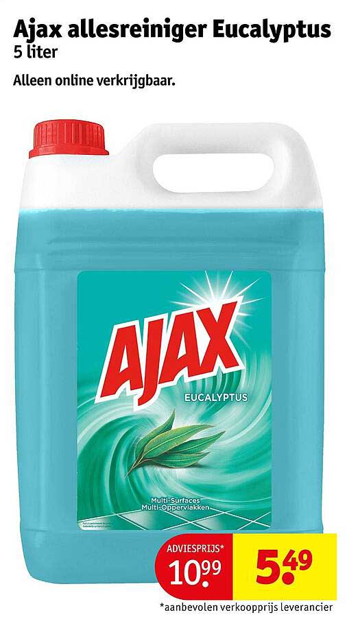 Ajax allesreiniger Eucalyptus 5 liter
