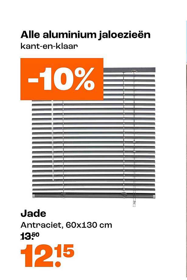 Alle aluminium jaloezieën kant-en-klaar -10%