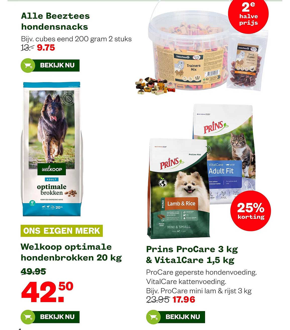 Alle Beeztees hondensnacks 2e halve prijs