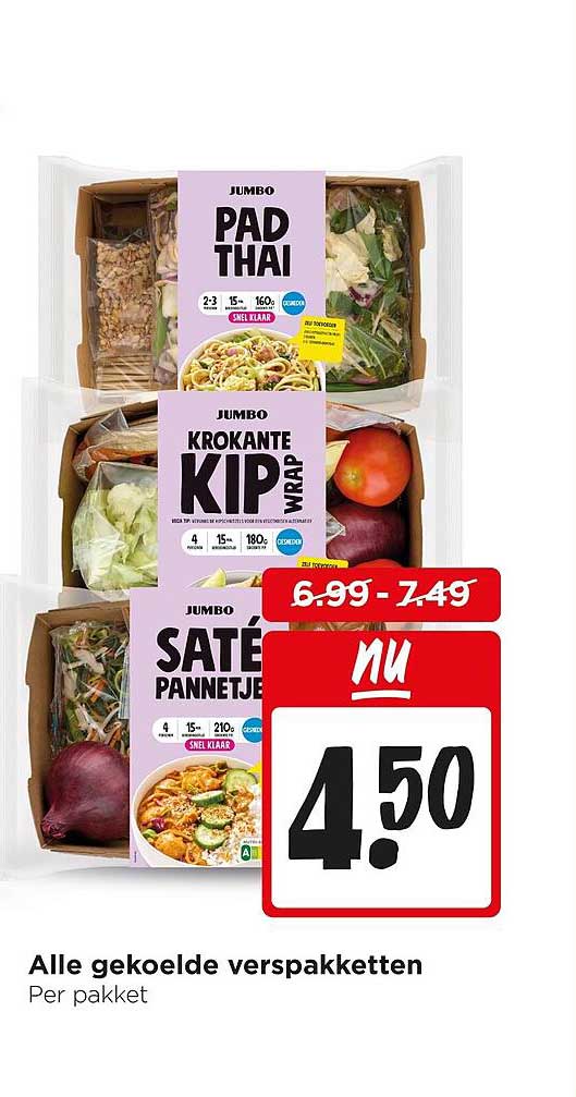 Alle gekoelde verspakketten