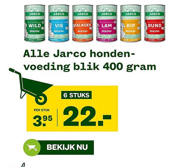 Alle Jarco hondenvoeding blik 400 gram 6 stuks