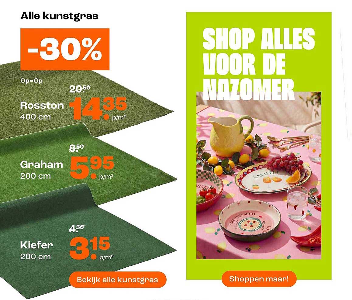 Alle kunstgras -30%