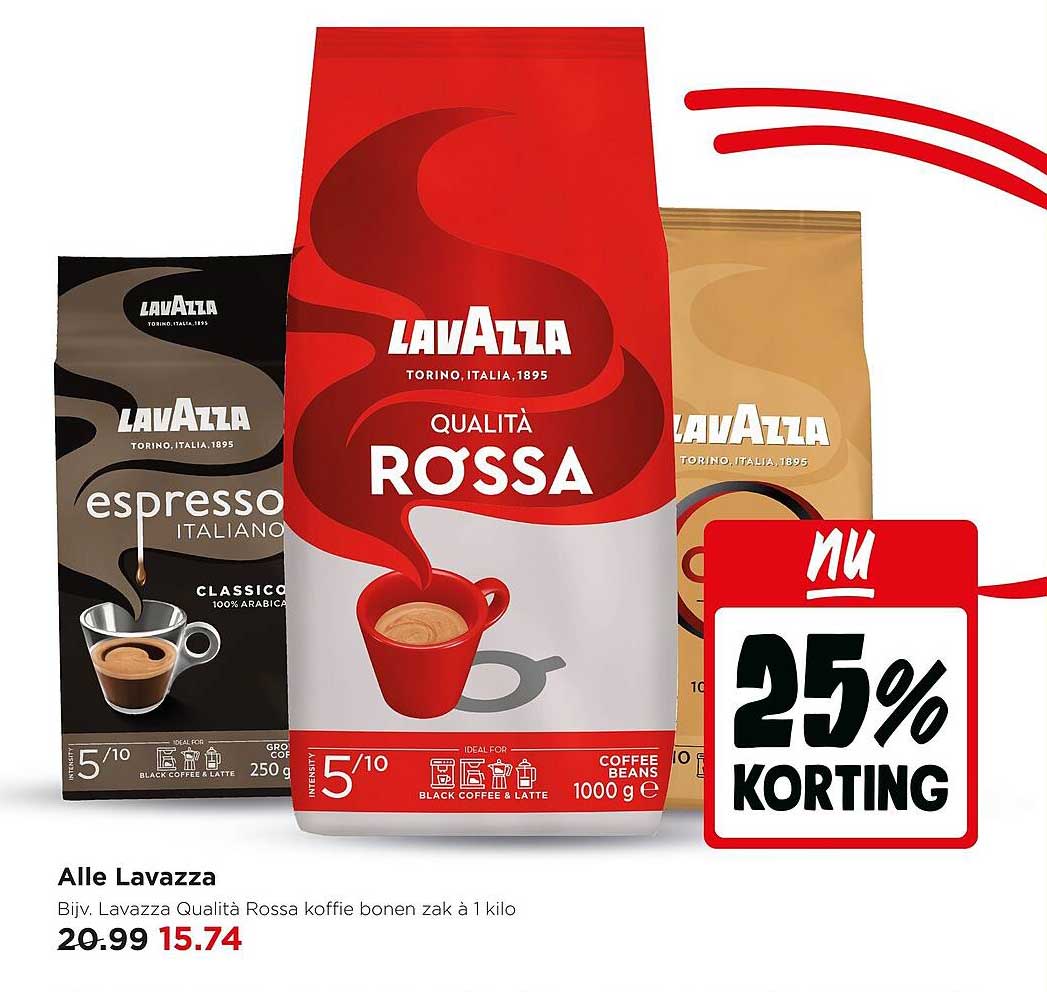 Alle Lavazza 25% korting